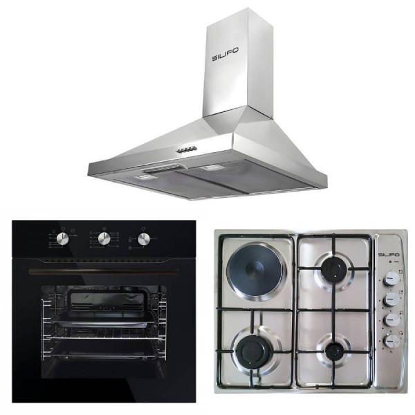 Σετ SILIFO SF6090 & SF6100 & SF6619 Φούρνος Υγραερίου, Εστία & Απορροφητήρας 93657 Σετ SILIFO SF6090 & SF6100 & SF6619 Φούρνος Υγραερίου, Εστία & Απορροφητήρας 93657