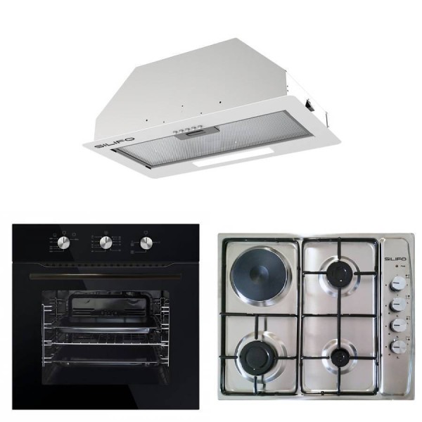 Σετ SILIFO SF6090 & SF6100 & SF6615 Φούρνος Υγραερίου, Εστία & Μηχανισμός Απορρόφησης 93658 Σετ SILIFO SF6090 & SF6100 & SF6615 Φούρνος Υγραερίου, Εστία & Μηχανισμός Απορρόφησης 93658