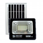 GDSUPER Στεγανός ηλιακός προβολέας LED ψυχρό φως 100W/6500K IP67 GD-100H