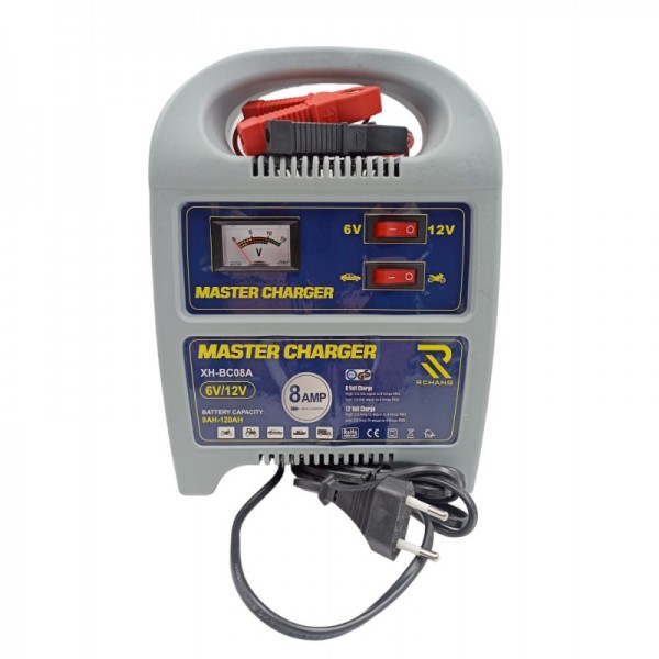 RCHANG Φορτιστής μπαταρίας αυτοκινήτου 6V/12V 8AMP W013013