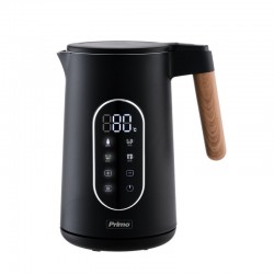 Primo PRCK-40495 Βραστήρας 1.7lt Digital Cool Touch Wooden/Μαύρος 2200W