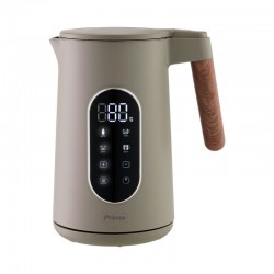 Primo PRCK-40496 Βραστήρας 1.7lt Digital Cool Touch Wooden/Γκρί 2200W