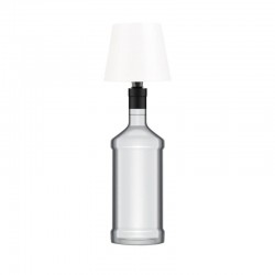 AddLiving 3232 Λευκό μεταλλικό φωτιστικό μπουκαλιού LED επιτραπέζιο και επαναφορτιζόμενο 9cm με IP44 και ρύθμιση φωτεινότητας 2800Κ-4500Κ-6000Κ