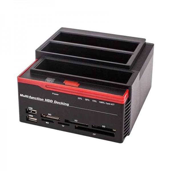Andowl AN-Q-HD50 Docking Station για 2 Σκληρούς Δίσκους SATA 2.5″ / 3.5″ με σύνδεση USB 2.0