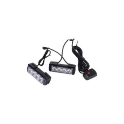 LED Strobe φώτα κόκκινο 12V 