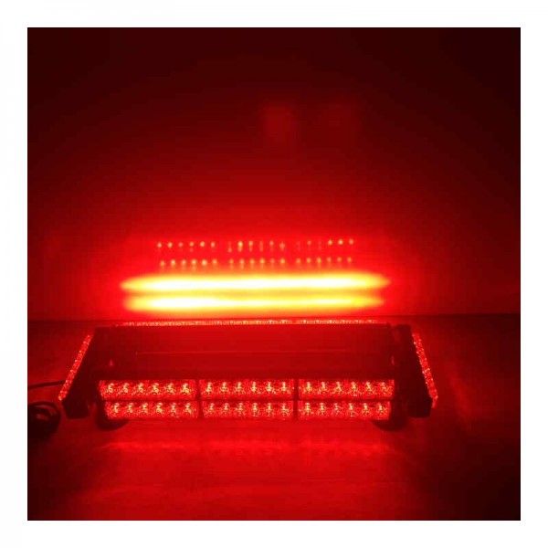 Διπλή μαγνητική μπάρα LED κόκκινη 12V