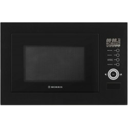 Morris B6128MW Εντοιχιζόμενος Φούρνος Μικροκυμάτων με Γκριλ Μαύρος 25 λίτρα 