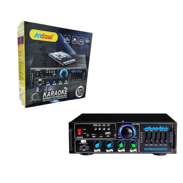 Andowl Ενισχυτής με λειτουργία Karaoke Q-GF289