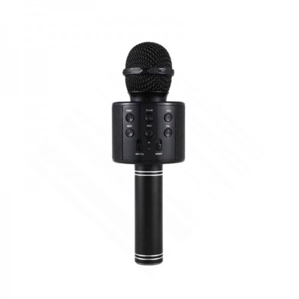 Ασύρματο Μικρόφωνο Καραόκε Bluetooth Με Ηχείο WS-858 Μαύρο