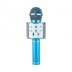 Ασύρματο Μικρόφωνο Καραόκε Bluetooth Με Ηχείο WS-858 Μπλε