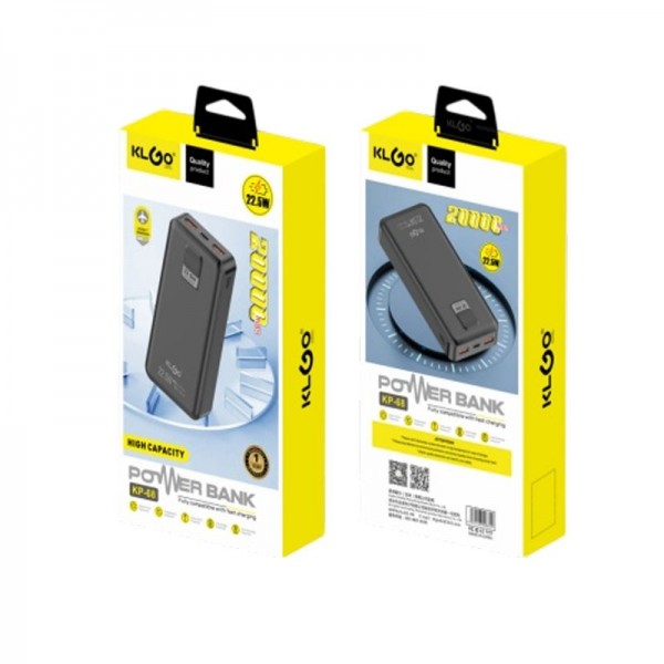 KLGO Power bank 20.000mAh 22.5W KP-68