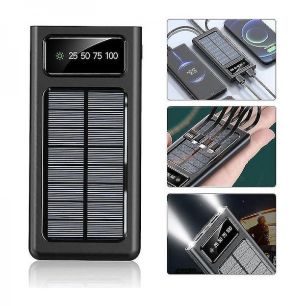 KLGO Ηλιακό power bank 20.000mAh με 2 θύρες USB-A KP-96