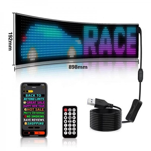 LED Εύκαμπτη panel πινακίδα bluetooth 192*898mm HW-04871