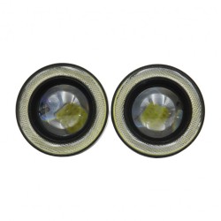 LED Φώτα ομίχλης αυτοκινήτου με angel eyes 