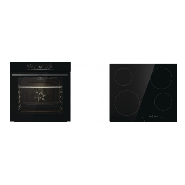 Σετ Gorenje BO6735E02BL Φούρνος Mαύρος + ECT641BSC Εστία Αυτόνομη