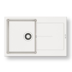 Pyramis Ithaka 79x50 1B 1D Γρανιτένιος Νεροχύτης Αντιστρεφόμενος Pyragranite Snow