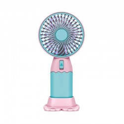 Επαναφορτιζόμενος  ανεμιστήρας mini - 0808-1 - 033121 - Pink/Blue