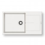 Pyramis Ithaka Plus 86x50 1B 1D Γρανιτένιος Νεροχύτης Αντιστρεφόμενος Pyragranite Snow