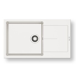 Pyramis Ithaka Plus 86x50 1B 1D Γρανιτένιος Νεροχύτης Αντιστρεφόμενος Pyragranite Snow