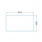 Pyramis Ithaka Plus 86x50 1B 1D Γρανιτένιος Νεροχύτης Αντιστρεφόμενος Pyragranite Snow