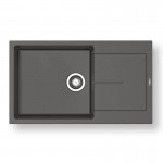 Pyramis Ithaka Plus 86x50 1B 1D Γρανιτένιος Νεροχύτης Αντιστρεφόμενος Pyragranite Iron Grey