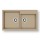 Pyramis Ithaka 86x50 1 3/4B Γρανιτένιος Νεροχύτης Pyragranite Dark Beige