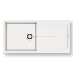 Pyramis Ithaka Plus 100x50 1B 1D Γρανιτένιος Νεροχύτης Αντιστρεφόμενος Pyragranite Snow