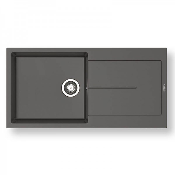 Pyramis Ithaka Plus 100x50 1B 1D Γρανιτένιος Νεροχύτης Αντιστρεφόμενος Pyragranite Iron Grey