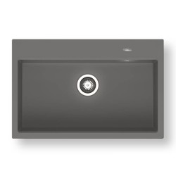 Pyramis Ithaka 78x51 1B Γρανιτένιος Νεροχύτης Pyragranite Iron Grey