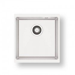 Pyramis Ithaka 40x40 1B Γρανιτένιος Νεροχύτης Pyragranite Snow