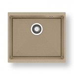 Pyramis Ithaka 50x40 1B Γρανιτένιος Νεροχύτης Pyragranite Dark Beige