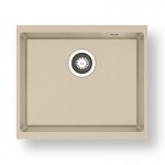 Pyramis Ithaka 50x40 1B Γρανιτένιος Νεροχύτης Pyragranite Ivory
