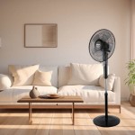 Primo PRSF-80505 40cm Ανεμιστήρας Ορθοστάτης Μαύρος με Τηλεχειριστήριο