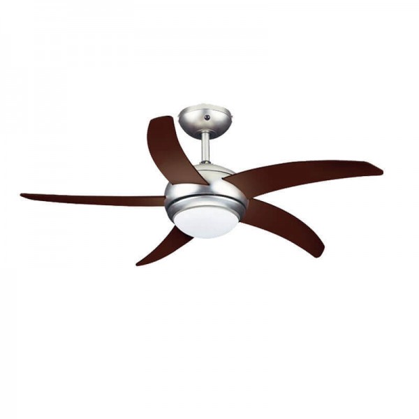 Primo PRCF-80424 110cm Ανεμιστήρας Οροφής Ασημί/Wenge Φτερά με Τηλεχειριστήριο