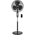 Primo PRSF-80297 Ανεμιστήρας Ορθοστάτης 40cm 50W με Τηλεχειριστήριο Μαύρο