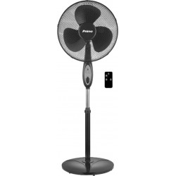 Primo PRSF-80297 Ανεμιστήρας Ορθοστάτης 40cm 50W με Τηλεχειριστήριο Μαύρο 