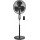 Primo PRSF-80297 Ανεμιστήρας Ορθοστάτης 40cm 50W με Τηλεχειριστήριο Μαύρο 