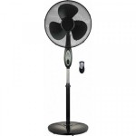 Primo PRSF-80297 Ανεμιστήρας Ορθοστάτης 40cm 50W με Τηλεχειριστήριο Μαύρο