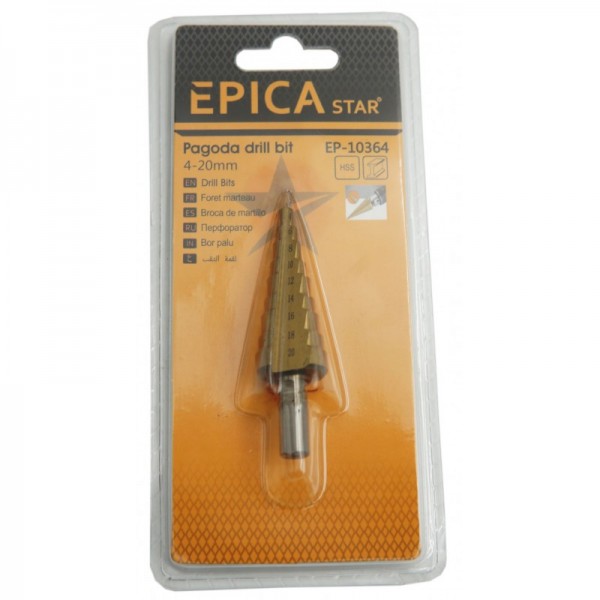 Κλιμακωτή μύτη τρυπανιού 4-20mm EPICA STAR EP-10364