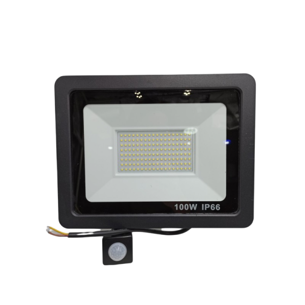 LED Προβολέας 100W 220V με φωτοκύτταρο