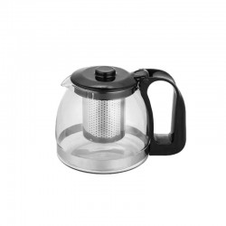 SIDIRELA Τσαγιέρα Γυάλινη με Φίλτρο σε Διάφανο Χρώμα 1250ml E-3447