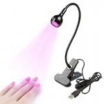 Mini USB Εύκαμπτη Λάμπα UV & LED με Clip Στερέωσης 3W