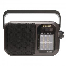 Meier Ρετρό Φορητό Ραδιόφωνο Bluetooth με Φακό και USB/TF M-567BT