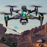 Andowl Drone 4K Ultra HD Με Κάμερα, RGB Φωτισμό Και Χειριστήριο Μαύρο SKY-769