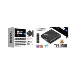 Andowl TV8.Mini Box8K GPU 4GB RAM και 64GB Αποθηκευτικό Χώρο με Λειτουργικό Android 13.0