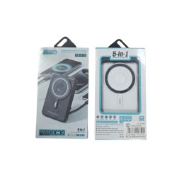 Treqa Powerbank 10.000mAh TR-976 – Μαγνητικό, Ασύρματο & Πολυλειτουργικό Λευκό