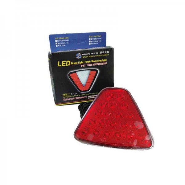 Φως Στοπ Τριγωνικό LED 24V – Αδιάβροχο IP67