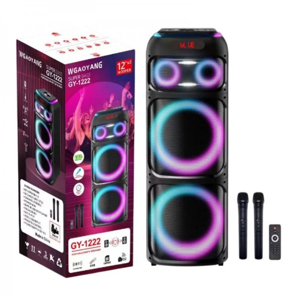 Φορητό ηχείο bluetooth 12x2 woofer