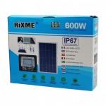 Σετ προβολέας με ηλιακό πάνελ 600W RZ-600W