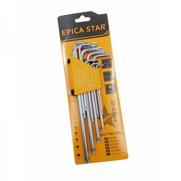 Κλειδιά TORX σετ 9τμχ EPICA STAR EP-50664 Κλειδιά TORX σετ 9τμχ EPICA STAR EP-50664